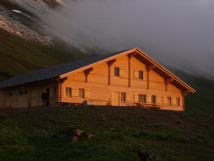 2009 Neubau Alphütte Alp Bällen, Saxeten